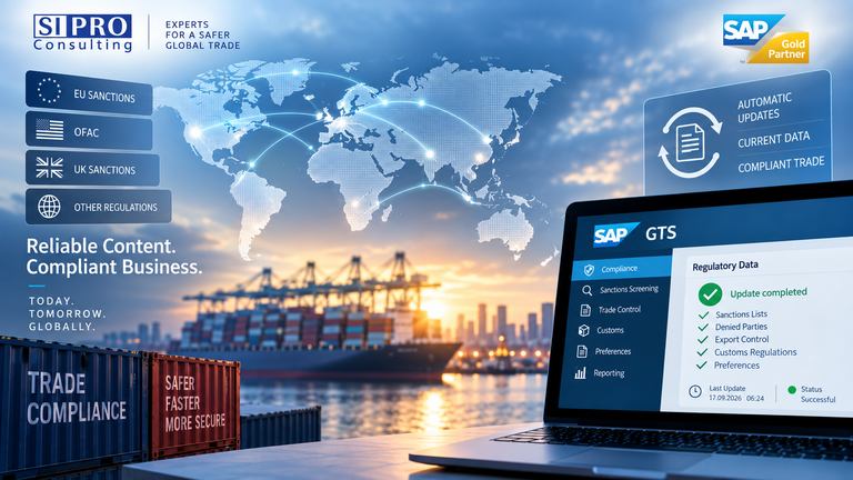 Trade Compliance im Wandel: Aktuelle Sanktionsdaten in SAP GTS